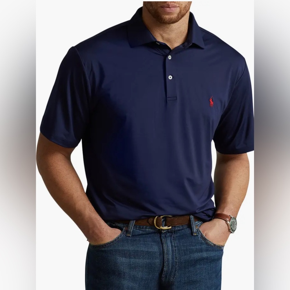 Polo by Ralph Lauren Men's Blue Polo Shirt
